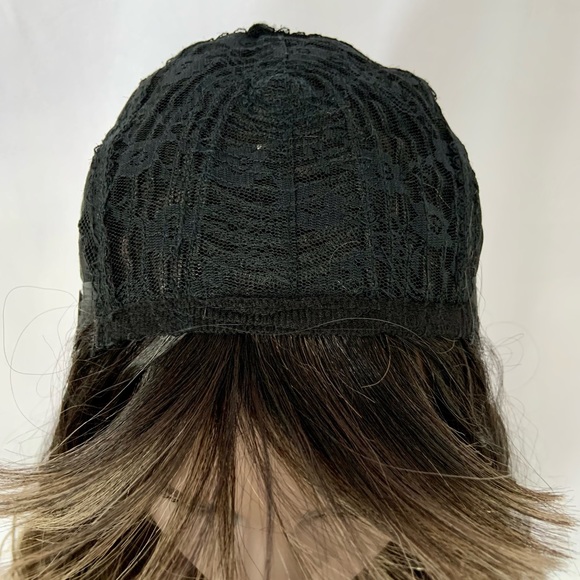 “Put On & Go” Curling/Flat Iron Safe Wig with Bangs fir Daily Wear or Events - Picture 4 of 10